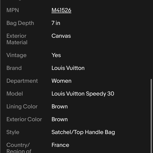 Louis Vuitton speedy 30*authentic* used/good condition - Picture 8 of 8